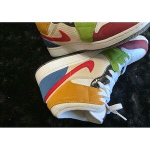 Nike Air Jordan 1 Mid (SE GS) Messy Room Patchwork